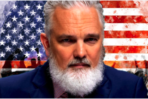 man on flag